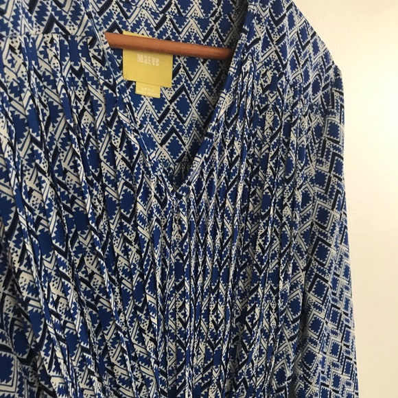 ** Maeve ** Anthropologie pleated tie waist dress - Picture 3 of 7